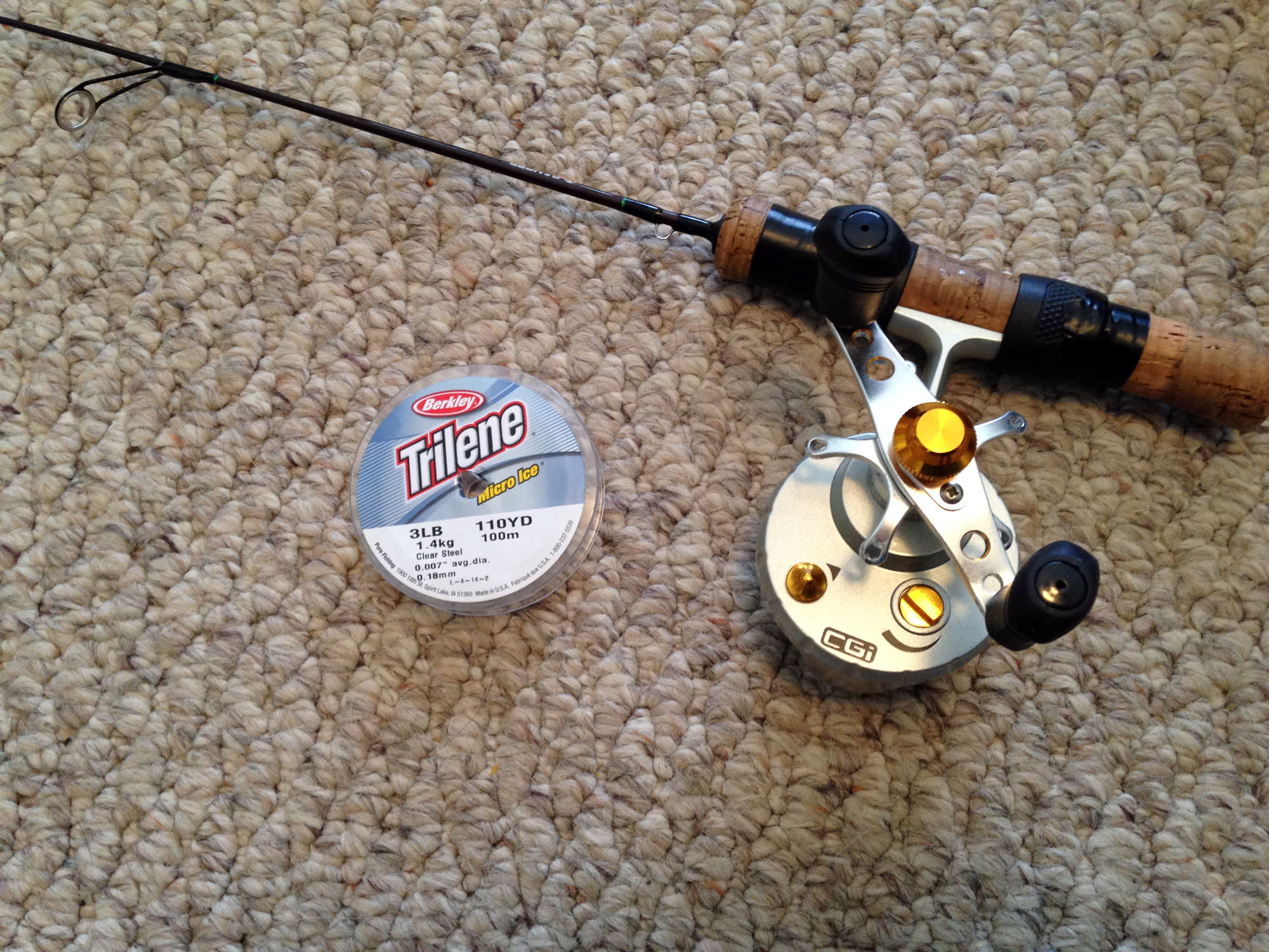 How to Spool an Inline Ice Fishing Reel! 