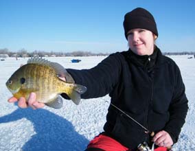 Ice Fishing by Feel or Sight