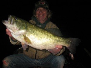 bass fishing at night