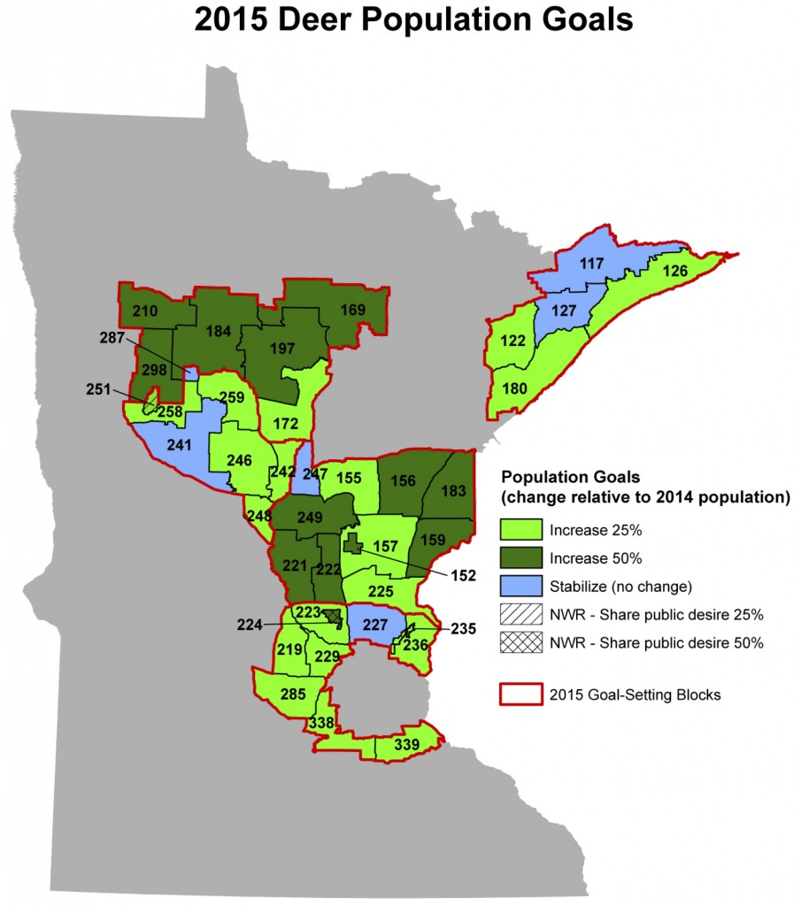 New MN DNR deer population goals established - Fishing Minnesota ...